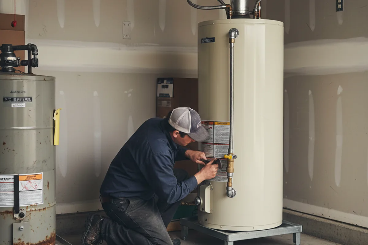 Water heater and shutoff valve replacement in Bryn Mawr